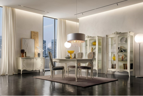 Suite Set Table 4x Chairs Chair Display case Set Chest of drawers Dining set 8pcs. Dining room  Suite Ensemble Table 4 chaises Chaise Vitrine Ensemble Commode Ensemble Salle à manger 8 pièces. Salle à manger