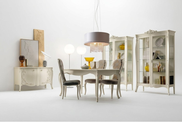 Suite Set Table 4x Chairs Chair Display case Set Chest of drawers Dining set 8pcs. Dining room  Suite Ensemble Table 4 chaises Chaise Vitrine Ensemble Commode Ensemble Salle à manger 8 pièces. Salle à manger