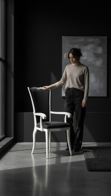 Chaise de salle à manger de luxe 1x Chaise Fauteuil de salon Chaise de salon Chaise rembourrée Accoudoir