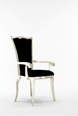 Chaise de salle à manger de luxe 1x Chaise Fauteuil de salon Chaise de salon Chaise rembourrée Accoudoir