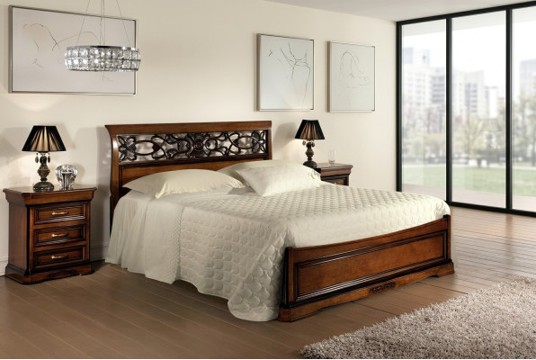Meuble de lit pour chambre Lit double Lit en bois Lit design Vaccari cav giovanni