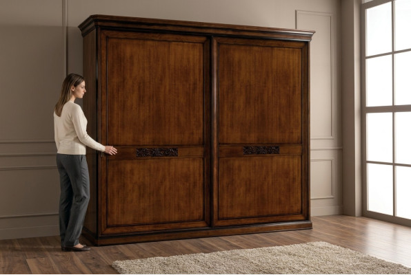 Armoire de vêtements Chambre Armoire Meubles en bois Classique Baroque Mobilier neuf