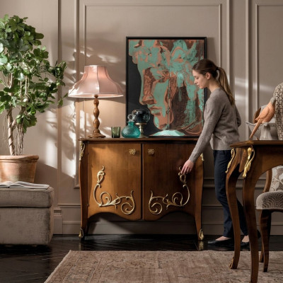 Commode Armoires en bois Buffet Meubles Commode de luxe Buffet Armoire Italie