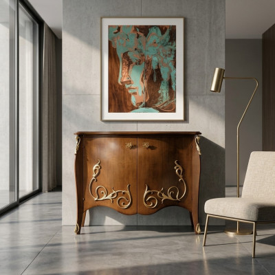 Commode Armoires en bois Buffet Meubles Commode de luxe Buffet Armoire Italie