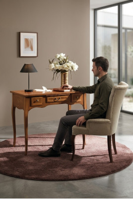 Bureau + chaise Ensemble complet Mobilier Tables de luxe Italie Table 2pcs.