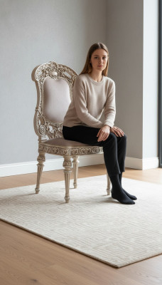 Chaises de salle à manger en bois Chaise de luxe Fauteuil Blanc Salon Mobilier italien neuf