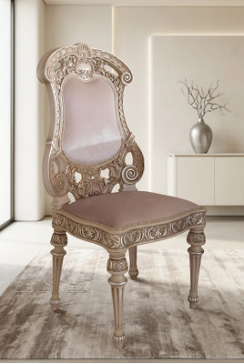 Chaises de salle à manger en bois Chaise de luxe Fauteuil Blanc Salon Mobilier italien neuf