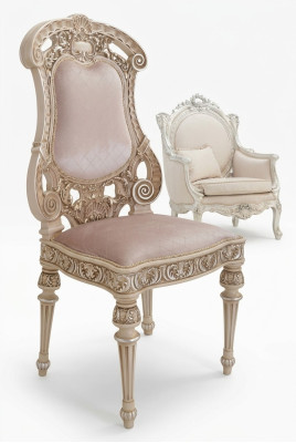 Chaises de salle à manger en bois Chaise de luxe Fauteuil Blanc Salon Mobilier italien neuf