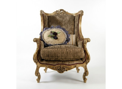 Fauteuil Bibliothèque Fauteuil Cabriolet Tapisserie Mobilier Italien Chaises de Luxe Neuf