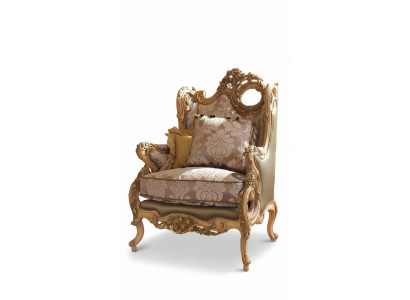 Fauteuil Canapé Affiche en Tissu Classique de Luxe Classique 1 Place Meuble