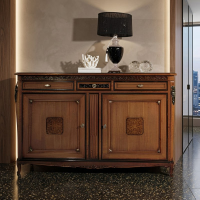 Commode Salon Commode Tiroirs Bois Buffet Armoire Armoires Massif