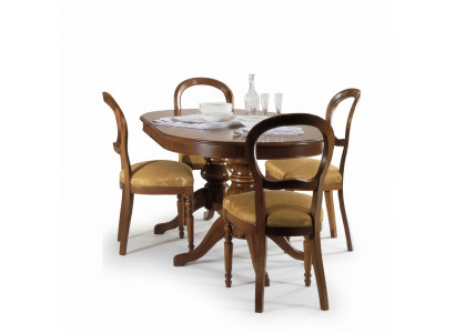 Groupe de meubles de salle à manger Italie Ensemble de meubles Suite Table à manger 5 pièces 4 chaises de luxe