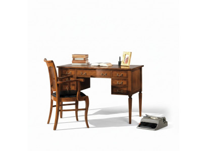 Bureau et chaise en bois avec accoudoirs Bibliothèque Mobilier de bureau Design nouveau