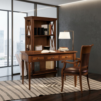 Table Bureau Secrétaire Secrétaires Meubles Italiens Ensemble de Chaises de Bureau 2 pièces