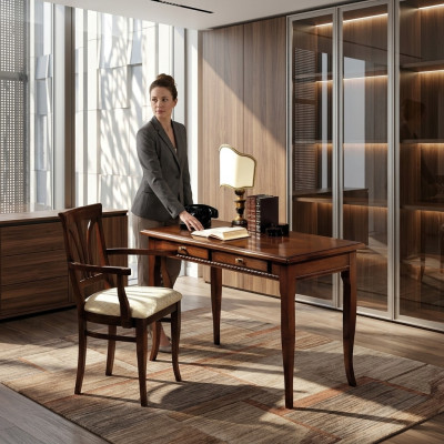 Table Bureau Secrétaire Secrétaires Meubles Italiens Chaise Ensemble Bureau 2 pièces