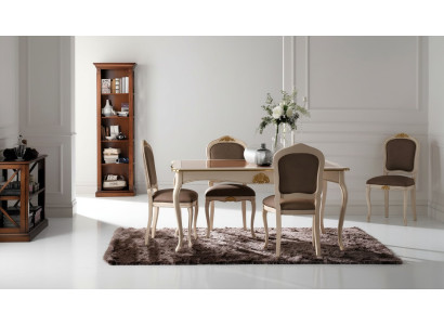 Table en bois massif de style baroque antique classique Table en bois massif