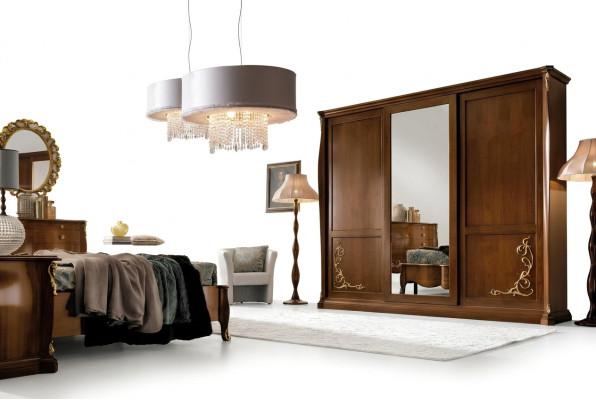 Armoire de chambre en bois Meubles baroques de style classique nouvel Armoires de garde-robe