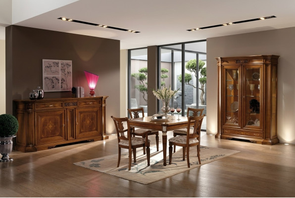 Ensemble de luxe Salle à manger Table de salle à manger Chaise XXL Table Tables Chaises Design en bois 7 pièces nouveau