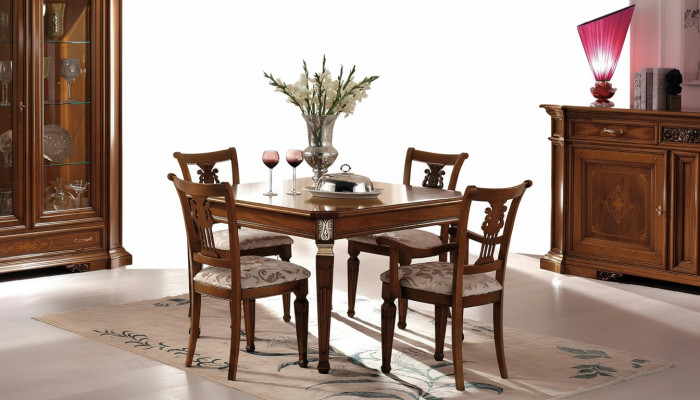 Définir 4x Chaises Chaises Fauteuil Salle à manger Suite Bois Moderne Groupe Fauteuil Meubles