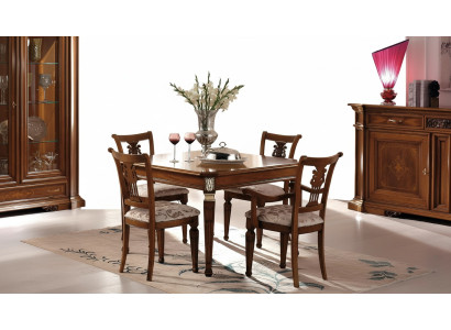 Définir 4x Chaises Chaises Fauteuil Salle à manger Suite Bois Moderne Groupe Fauteuil Meubles