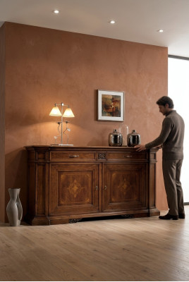 Luxe Commode Armoire Haute Commodes Buffet Commodes Bahut Armoires Bois Marron Italie Mobilier