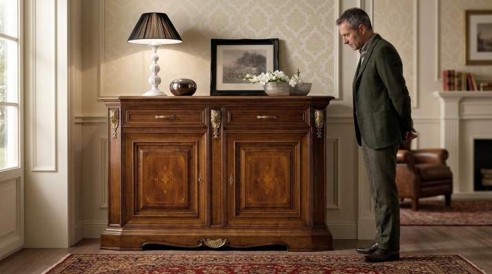 Commode de chambre de luxe en bois Design Buffet Buffet neuf Commode Armoire Étagère