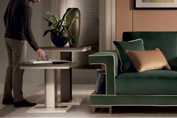 Table d'appoint Design Table de salon Tables nouvel ensemble 2x Table basse Table basse