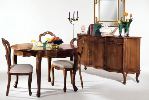 Armoire étagère salon luxe design en bois Commode Buffet marron Meuble