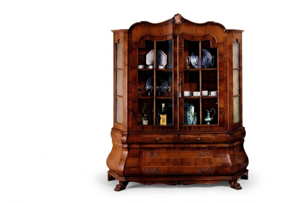 Vitrine 2 portes Armoire Vitrines Armoires Salon Meubles Mobilier Verre Italie