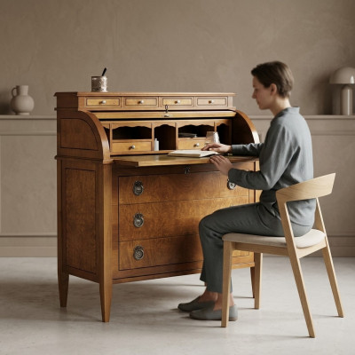 Design Table Secretary Mobilier de bureau de luxe Tables en bois Bureaux neufs