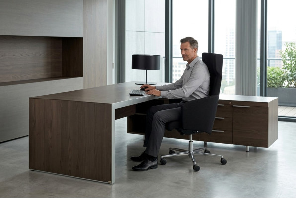 Bureaux de coin, bureau d'angle, bureau, mobilier de cabinet d'avocat, mobilier de bureau