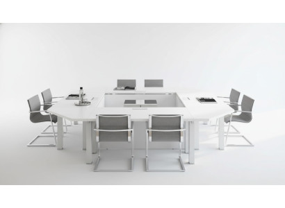 Bureau table de réunion Table de conférence Table de travail Mobilier de bureau Compteur Mobilier
