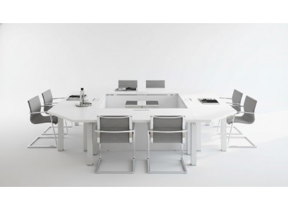 Bureau table de réunion Table de conférence Table de travail Mobilier de bureau Compteur Mobilier