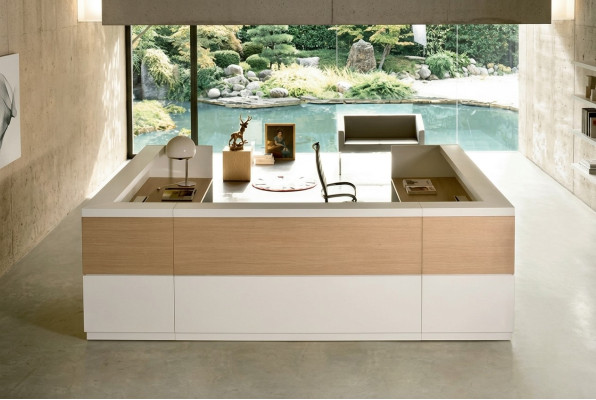 Comptoir Bureau Mobilier de bureau Réception Table de réception Comptoir de réception Mobilier Italie