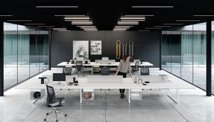 Bureau d'ordinateur Bureau de bureau Comptoir 6 Personnes Table d'ordinateur Tables Table de travail nouvelle