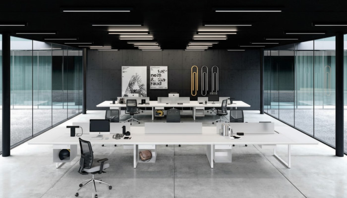 Bureau d'ordinateur Bureau de bureau Comptoir 6 Personnes Table d'ordinateur Tables Table de travail nouvelle