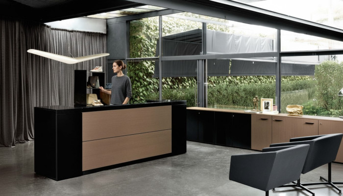 Table d'accueil Mobilier de bureau Mobilier de comptoir Table Cabinet d'avocats Tables d'accueil Frezza