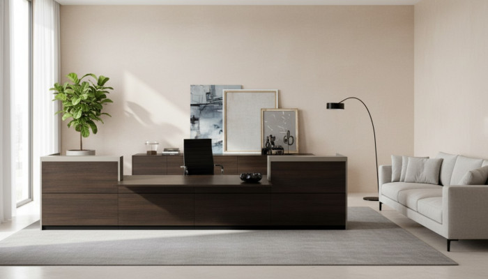 Comptoir Bureau Table de travail Mobilier de bureau Réception Comptoir de réception nouveau