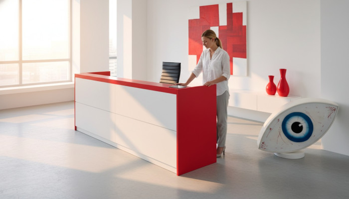 Table d'accueil Mobilier de bureau Tables de réception Table Cabinet d'avocats Pratique du cabinet de Frezza meubles de comptoir