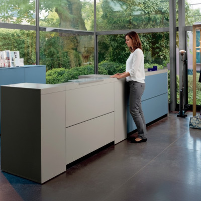 Mobilier de bureau Table d'accueil Mobilier de comptoir Table d'accueil Table Kanlzie Pratique de bureau