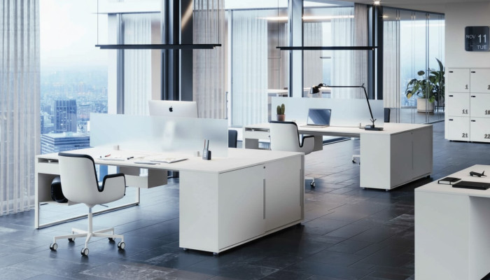 Schreibtisch Arbeitstisch Computertisch Doppelschreibtisch mit Schublade