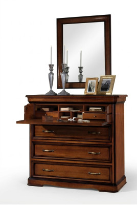 Buffet en bois avec tiroir, commode avec 3 tiroirs et armoires buffets