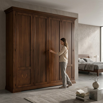 Armoire Style Mobilier Chambre Maison de Campagne Garde-robe Armoire Salon neuf