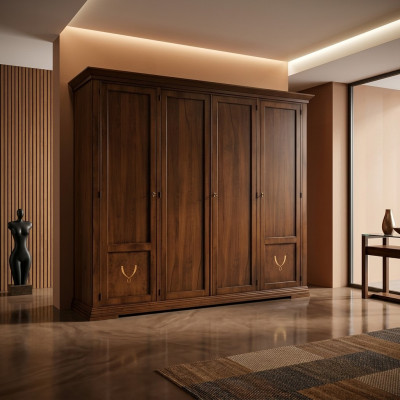 Armoire Style Mobilier Chambre Maison de Campagne Garde-robe Armoire Salon neuf