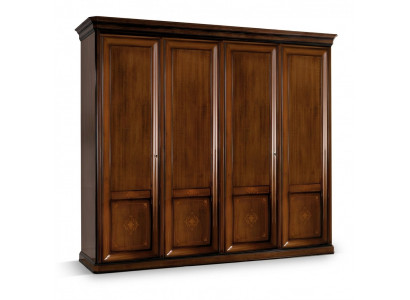 Garde-robe de luxe Garde-robe Mobilier italien Chambre en bois massif Armoires