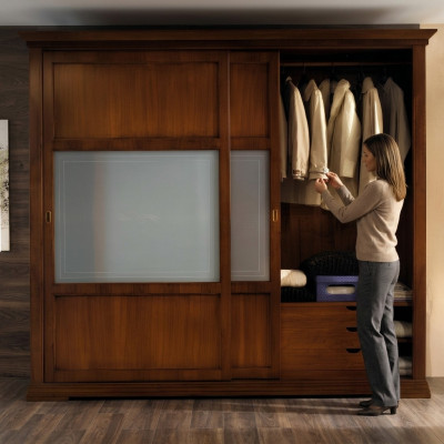 Armoire de luxe Armoire de chambre Armoires en bois massif Mobilier italien