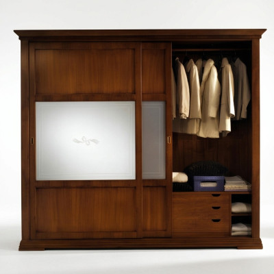 Armoire de luxe Armoire de chambre Armoires en bois massif Mobilier italien