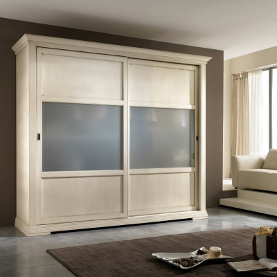 Armoire de luxe Mobilier italien Armoire de chambre Armoires en bois massif