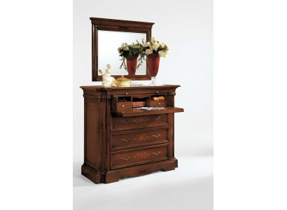 Buffet Buffet Bois Commode avec 4 tiroirs Armoire à tiroirs Armoire neuve