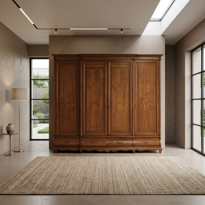 Meubles armoire en bois massif Armoire Armoires de chambre Fabriqués en Italie neuf